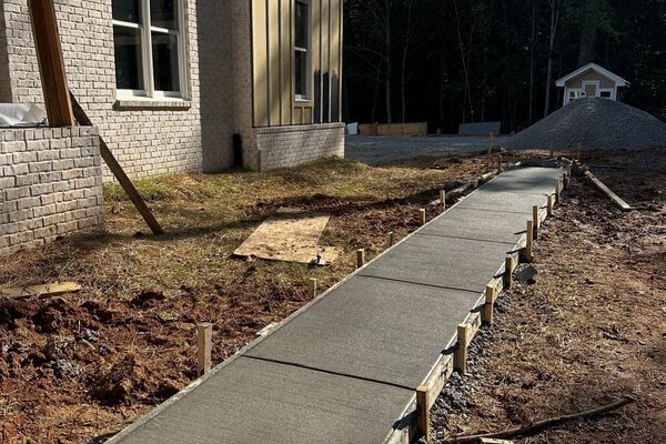 Footing & Side Walkway &mdash; concrete work by Cascade Concrete Works
