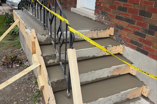 Porch Steps & Landing &mdash; concrete work by Cascade Concrete Works