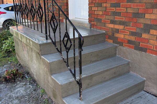Porch Steps & Landing &mdash; concrete work by Cascade Concrete Works