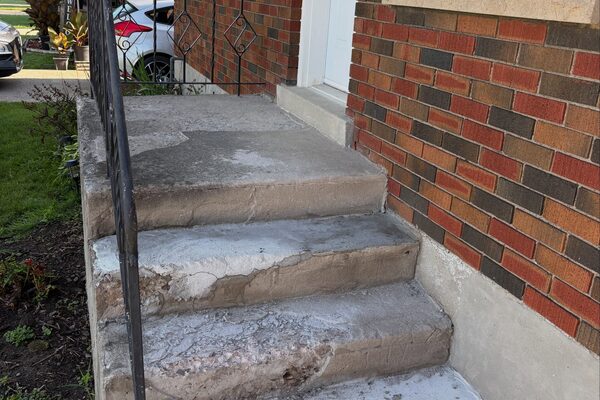 Porch Steps & Landing &mdash; concrete work by Cascade Concrete Works