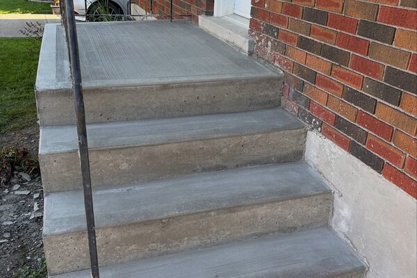 Porch Steps & Landing &mdash; concrete work by Cascade Concrete Works